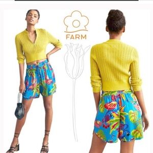 Farm Rio sunny day fun tropical print Uni shorts